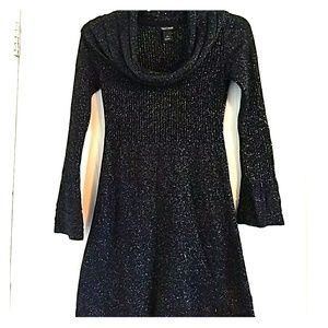 White House Black Market Womens Small Black Dress